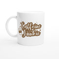 Caffeine Junkie White 11oz Ceramic Mug Default Title White 11oz Mug Coffee Globally Fulfilled
