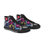 Floral In The Abstract - Men's High Top Canvas Shoes