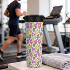 Pastel Flowers 20oz Tea Tumbler with Carry Handle