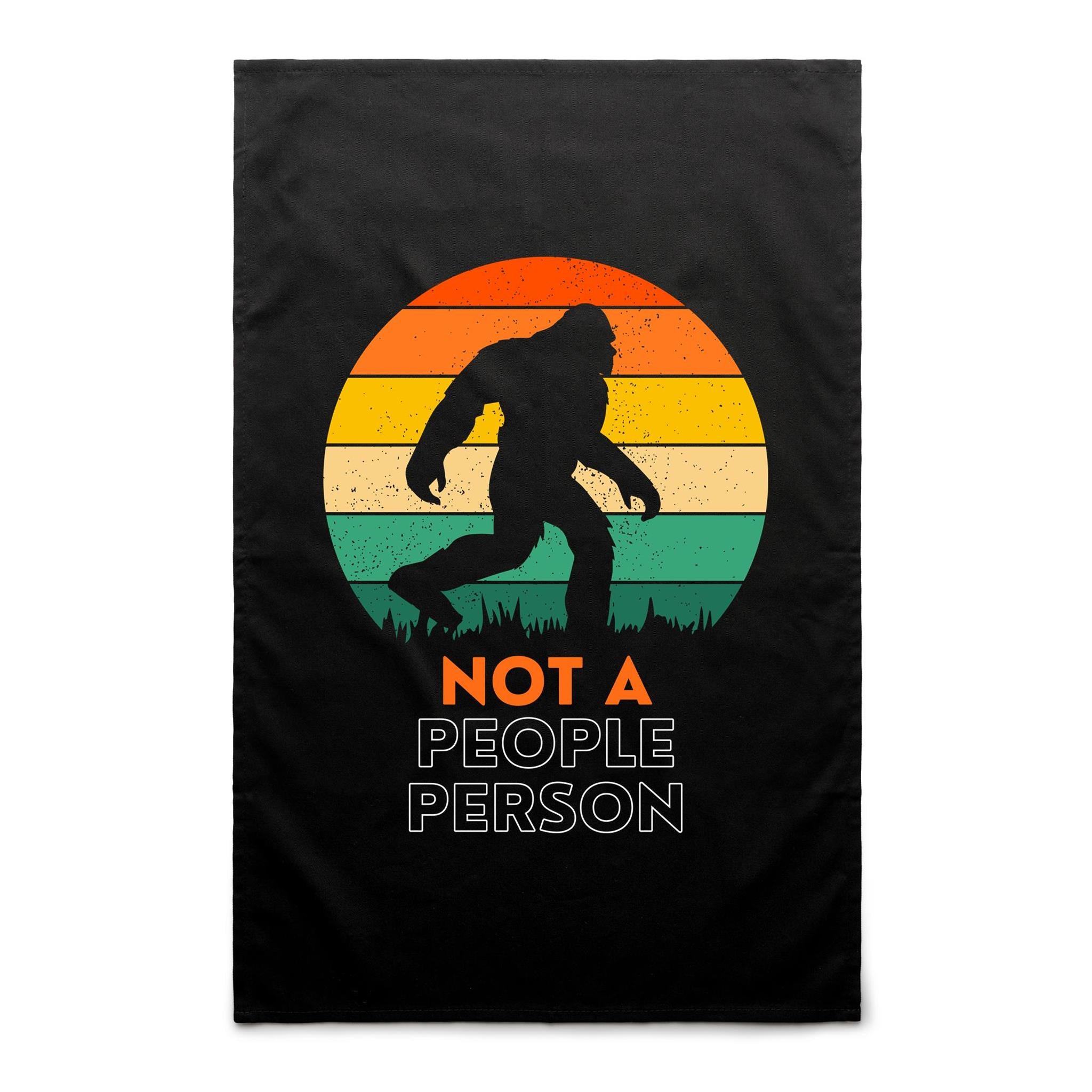 Not A People Person, Bigfoot - AS Colour Tea Towel Default Title Tea Towel Printed In Australia