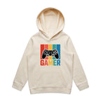 Gamer Kid's AS Colour Hoodie Ecru Kids Hoodie Games Printed In Australia