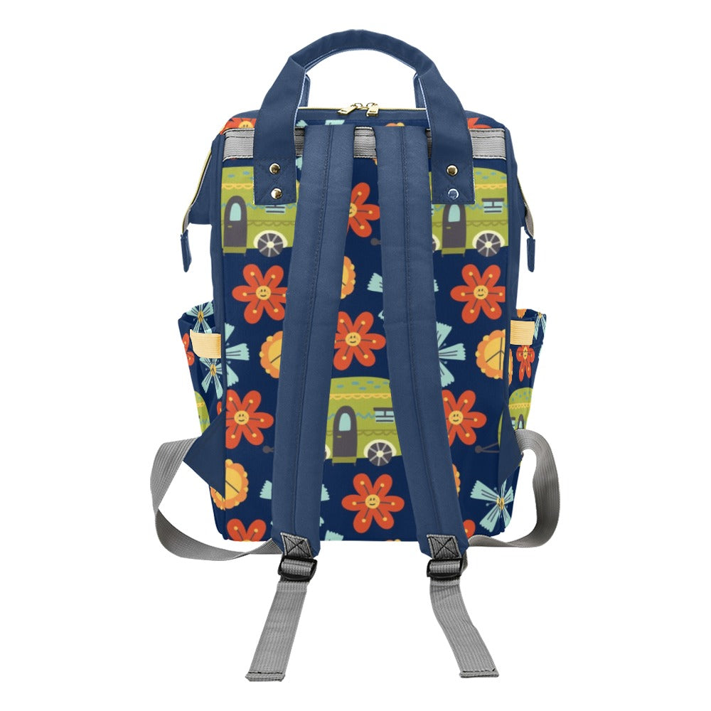 Hippy Caravan - Multi-Function Backpack, Nappy / Diaper Bag