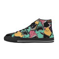 Scary Sharks Men's High Top Canvas Shoes US14 Men's Classic High Top Canvas Shoes Printed Offshore