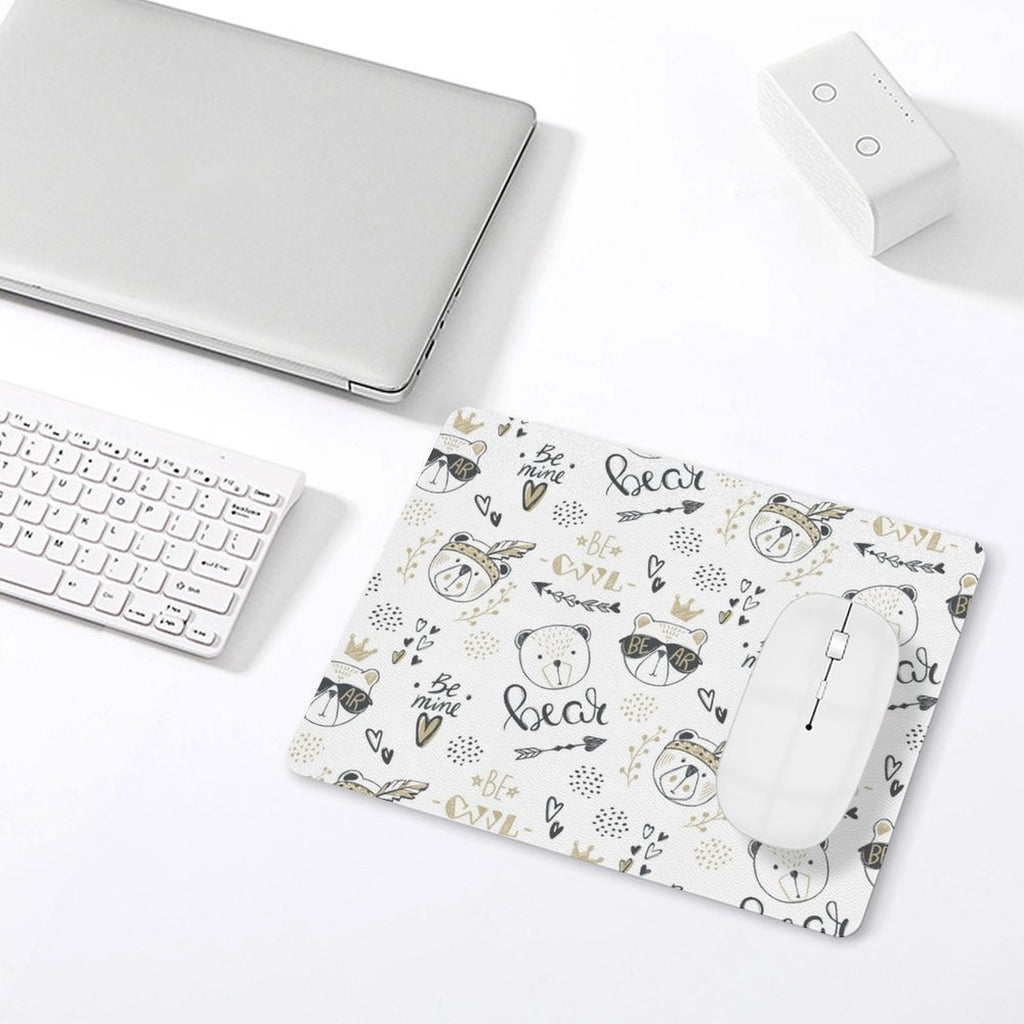 Bears Leather Mouse Pad Leather Mouse Pad animal Printed Offshore
