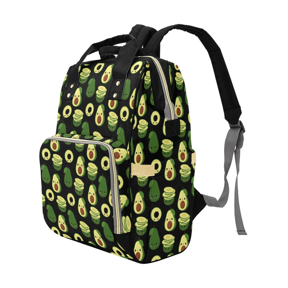 Cute Avocados - Multi-Function Backpack, Nappy / Diaper Bag