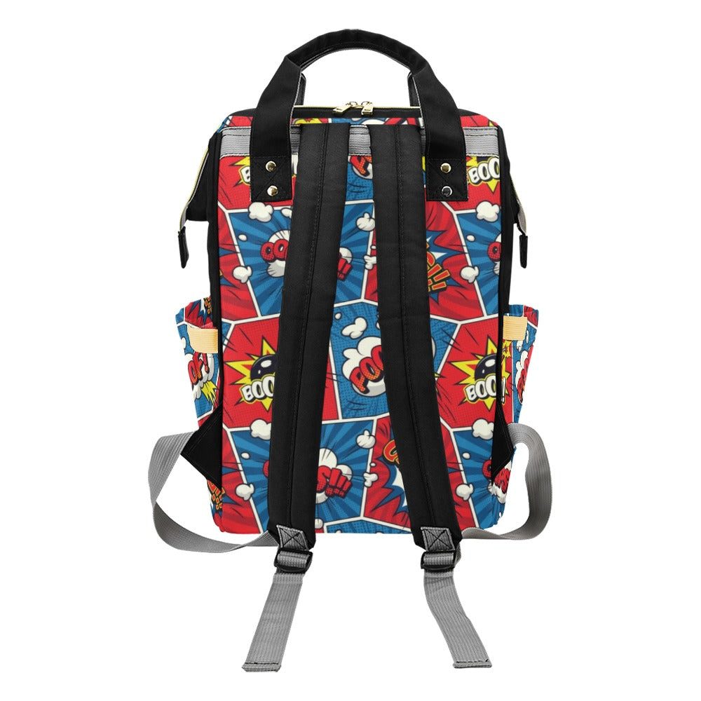 Comic Book Pop - Multi-Function Backpack, Nappy / Diaper Bag