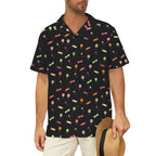 Candy Men's Short Sleeve Hawaiian Shirt Men's Hawaiian Shirt (New) Food Printed Offshore