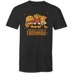 The Diet Starts Tomorrow, Hamburger And Fries - Mens T-Shirt Black Mens T-shirt Food Printed In Australia