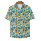 Pineapple Coconut Women's Collared Pocketless Short Sleeve Shirt
