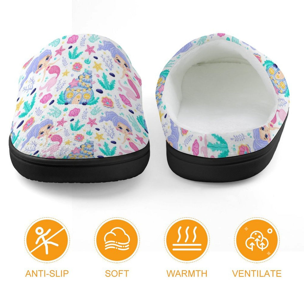 Mermaid World Kids Cotton Slippers Kids Cotton Slippers Printed Offshore