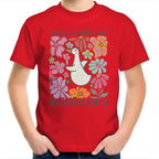 Sorry I'm Late, I Was Dilly Dallying - Kids Youth T-Shirt Red Kids Youth T-shirt animal Printed In Australia