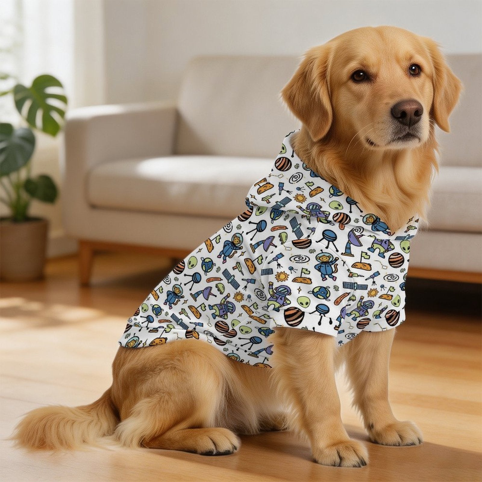 All About Space Pet Hoodie (Large Size)