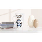 Life Is Short, Milk It - White Latte 17oz Ceramic Mug Latte Mug Fitness food Globally Fulfilled