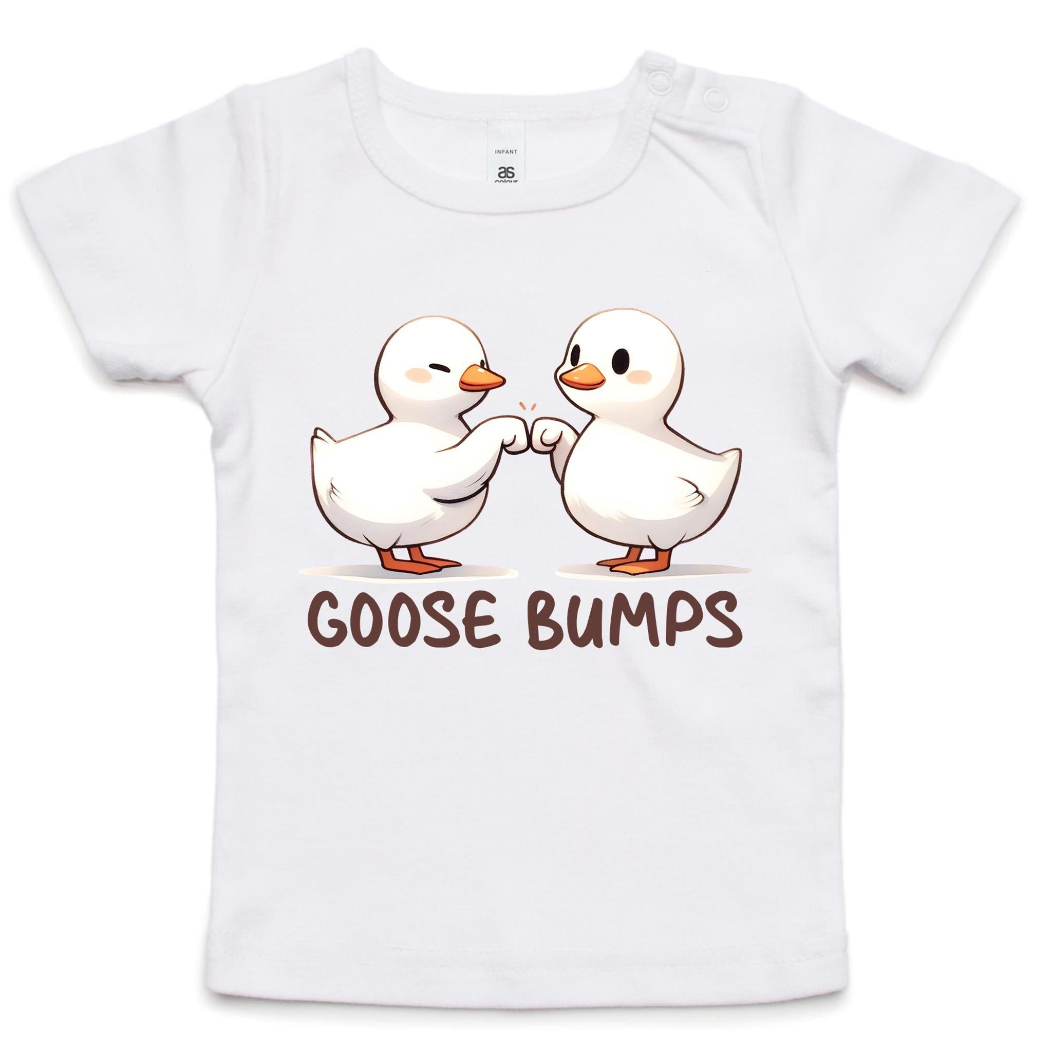 Goose Bumps - Baby T-shirt White Baby T-shirt animal Printed In Australia