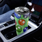 Pool Balls - 20oz Mobile Tumbler with Lid (Black Lock) 20oz Travel Mug Games Printed Offshore