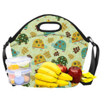 Retro Turtles - Neoprene Lunch Bag Neoprene Lunch Bag Printed Offshore