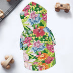 Bright Floral Pet Hoodie (Small Size)