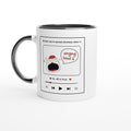 White 11oz Ceramic Mug with Colour Inside Ceramic Black Christmas Colour Mug Christmas Globally Fulfilled