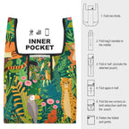 Jungle Animals - Collapsible Shopping Bag