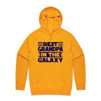 Best Grandpa In The Galaxy - Mens Hoodie Gold Mens Hoodie Dad Printed In Australia