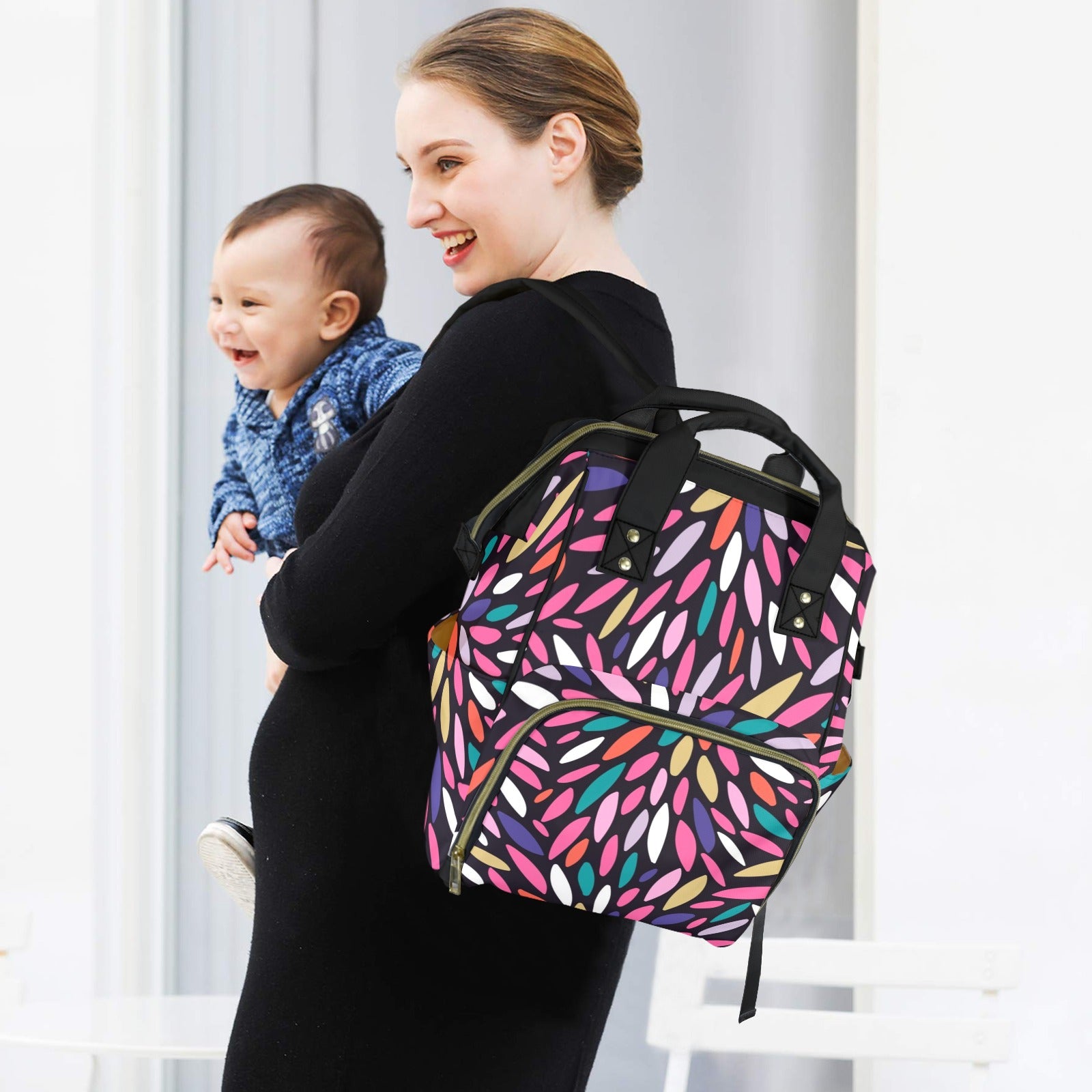 Colour Burst - Multi-Function Backpack, Nappy / Diaper Bag