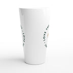 Love The Planet, Turtle - White Latte 17oz Ceramic Mug Latte Mug animal Environment Globally Fulfilled