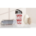Personalised - Science, It&#39;s Like Magic But Real - White 15oz Stainless Steel Travel Mug Personalised Travel Mug funny science