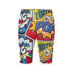 Comic Book Women's Bike Shorts With Side Pockets Women's Bike Shorts comic Printed Offshore