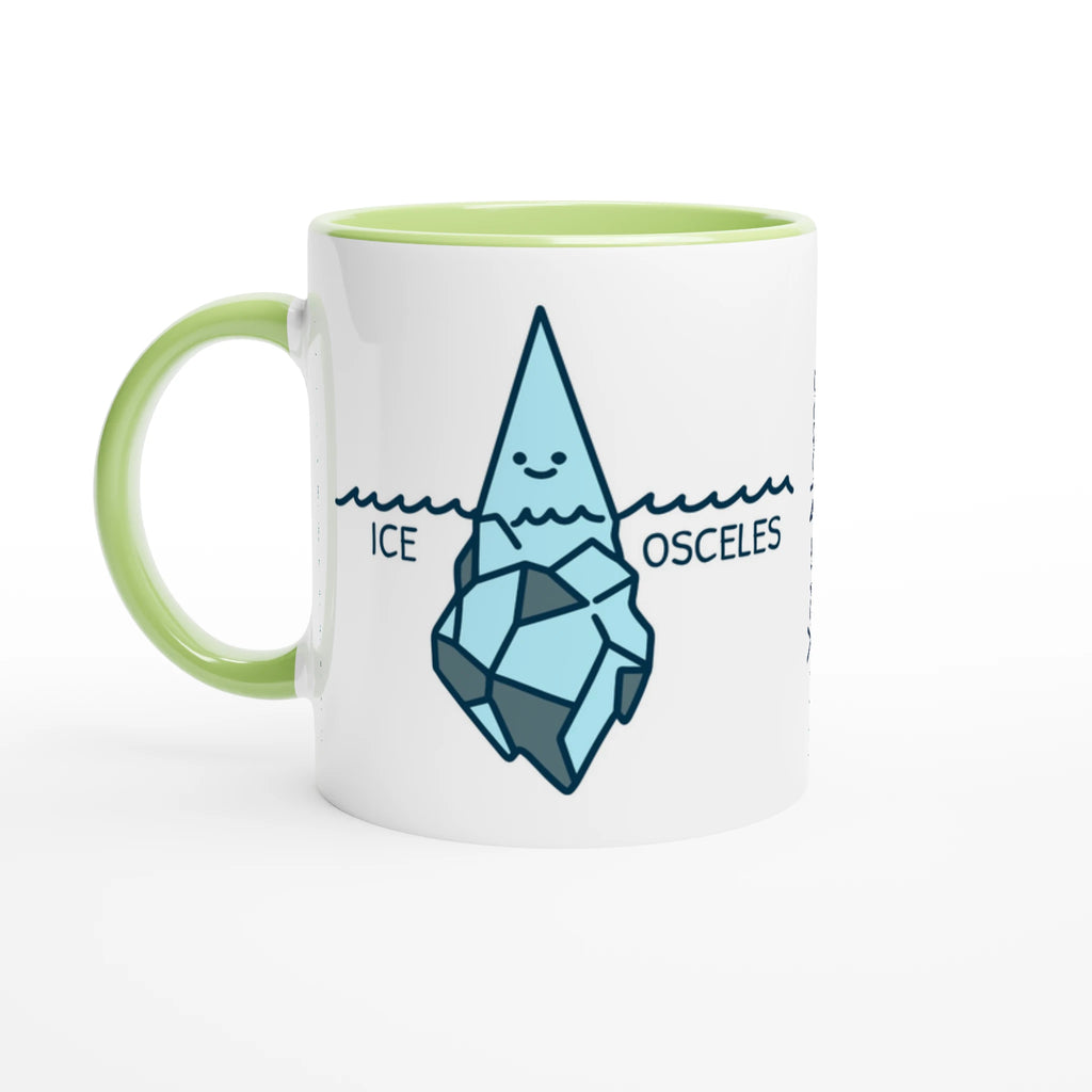 Personalise - Ice-Osceles - White 11oz Ceramic Mug Ceramic Green Personalised Mug customise Globally Fulfilled Maths personalise Science