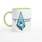 Personalise - Ice-Osceles - White 11oz Ceramic Mug Ceramic Green Personalised Mug customise Globally Fulfilled Maths personalise Science