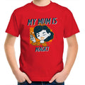 My Mum Is Magic Kids AS Colour T-Shirt Red Kids Youth T-shirt Mum Printed In Australia