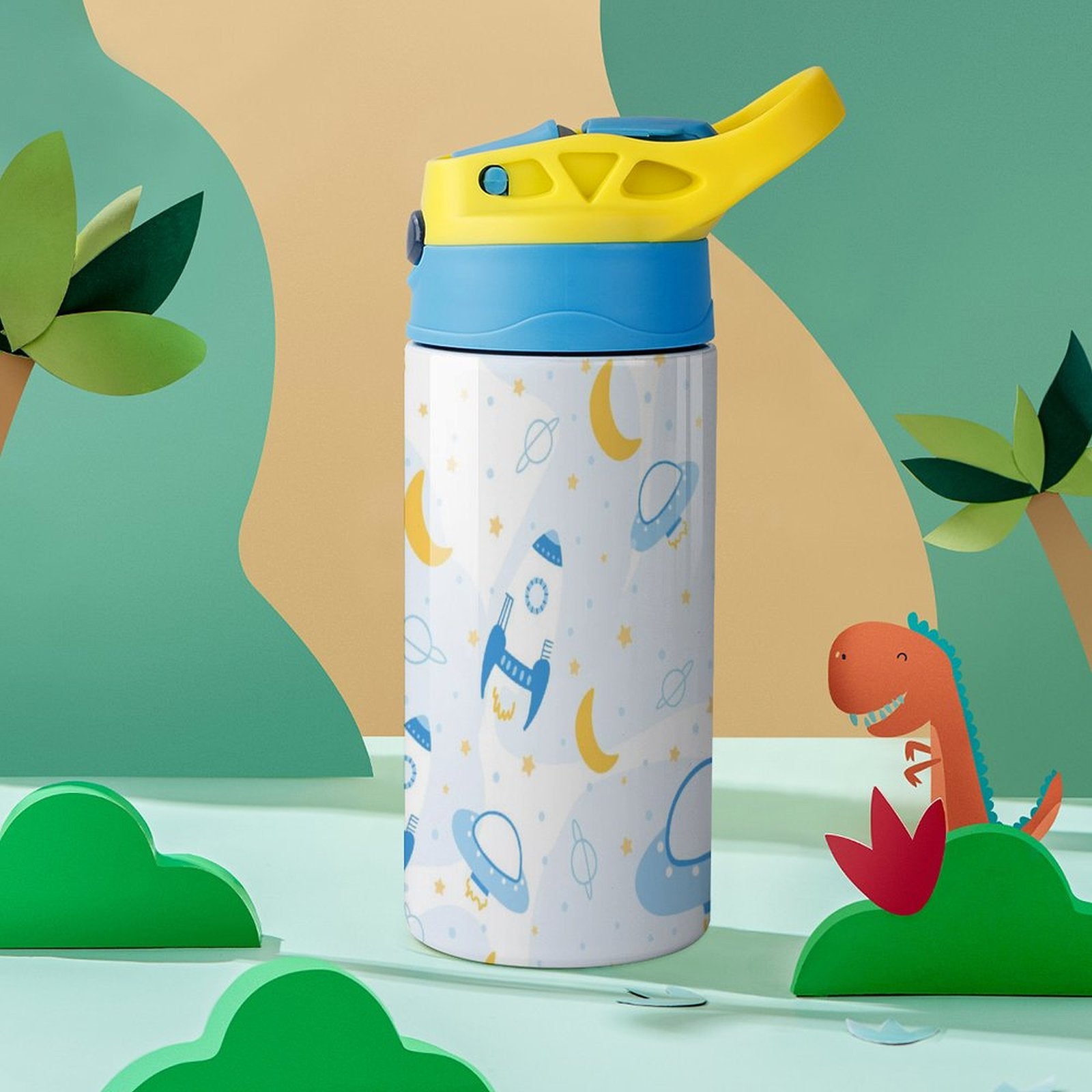 UFO's - Little Kids Water Bottle Little Kids Water Bottle Printed Offshore Sci Fi