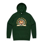 I Might Be Classic But I'm Tuned For Fun, Old Radio - Mens Hoodie Forest Green Mens Hoodie Music Printed In Australia Retro