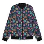 Space Arcade Men's Casual Zip‑Up Bomber Jacket