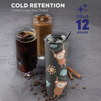 Monkey Swing - 20oz Tall Skinny Tumbler with Lid and Straw