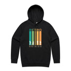 Retro Nostalgia - Mens Hoodie Black Mens Hoodie Printed In Australia Retro