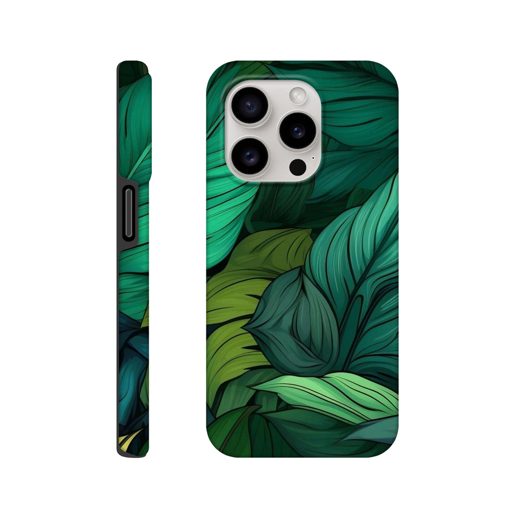 Tropical Leaves - Apple iPhone Tough case iPhone 15 Pro iPhone Tough Case Globally Fulfilled Plants
