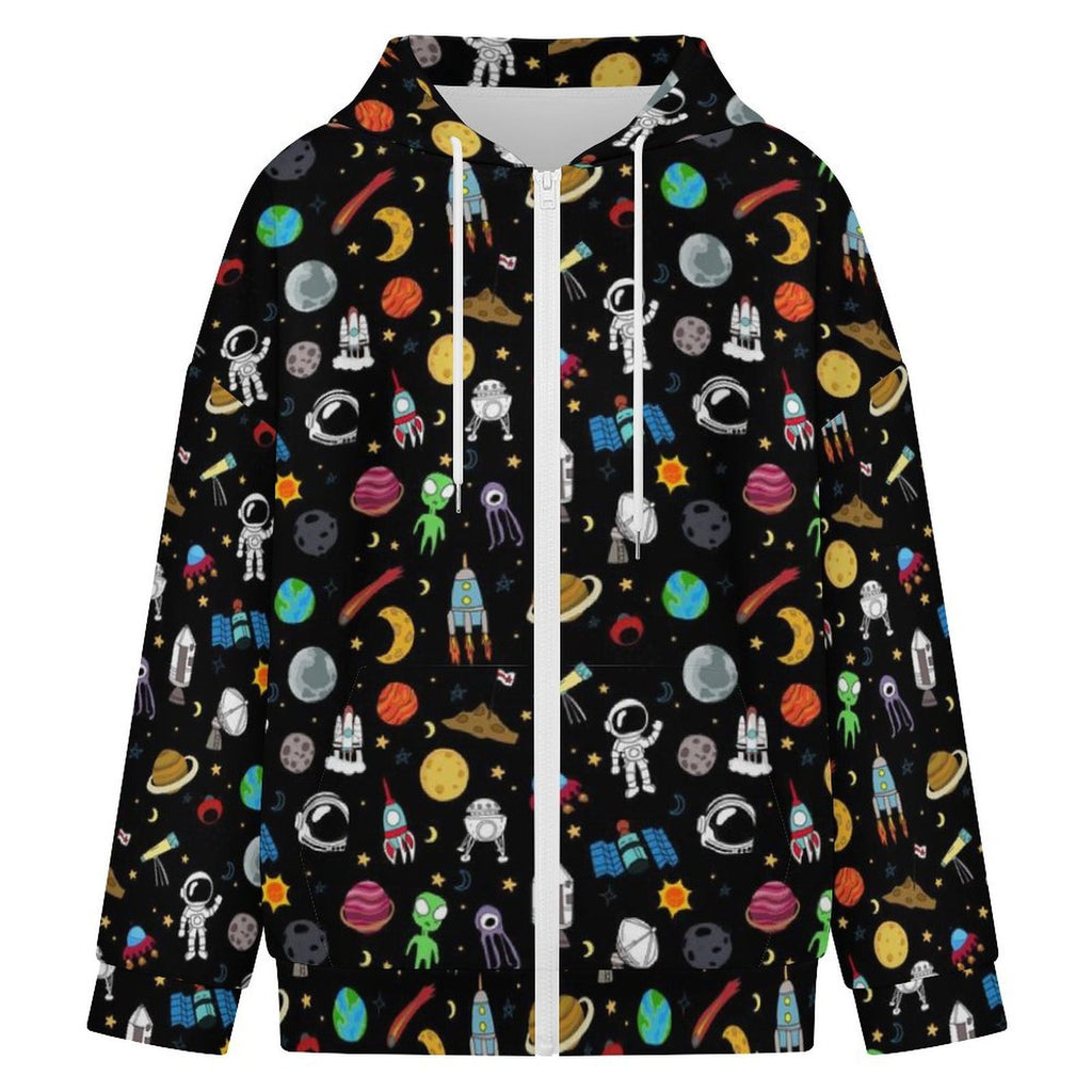 Fun Space Women's Full-Zip Hoodie