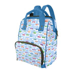 Colourful Cars Multi-Function Backpack, Nappy / Diaper Bag One Size Multi-function Backpack, Nappy / Diaper Bag Printed Offshore