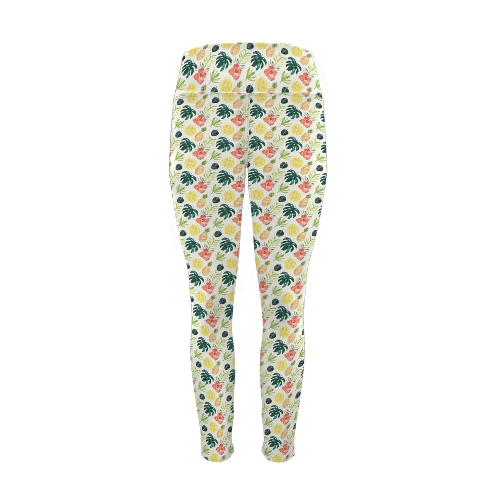 Pineapple Tropical Women's High Waist Pockets Yoga Leggings Women's High Waist Pockets Yoga Leggings Food Printed Offshore
