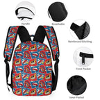 Comic Book Backpack, Lunch Bag & Pencil Case Set