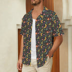 Dark Butterfly - Men's Short Sleeve Hawaiian Shirt