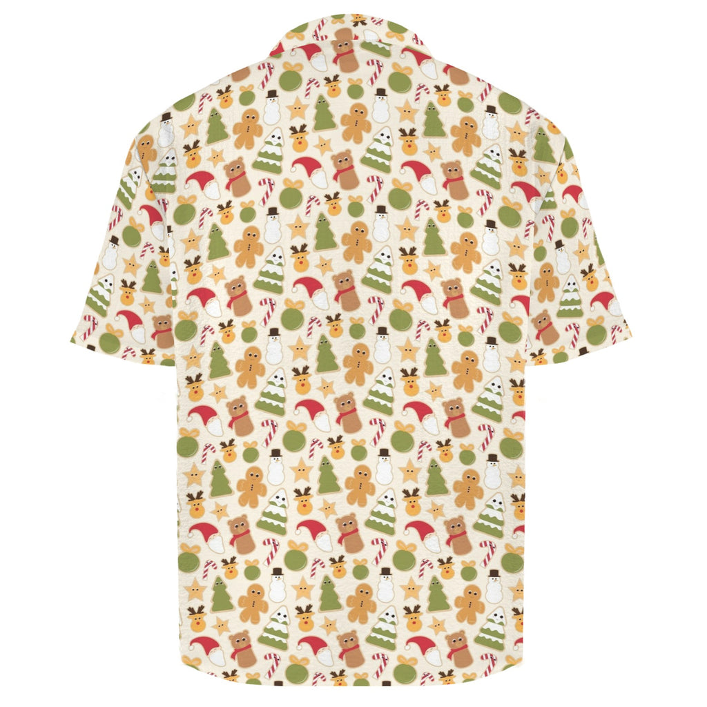 Cute Christmas Men's Crinkle Hawaiian Shirt