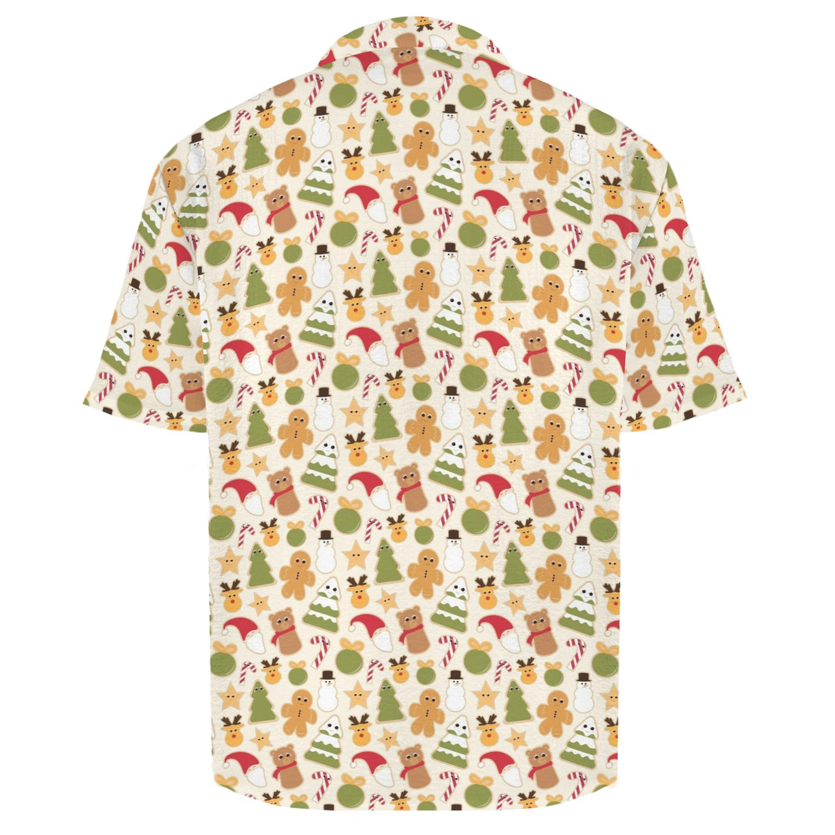 Cute Christmas Men's Crinkle Hawaiian Shirt