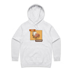 Coffee To The Rescue - Womens Hoodie White Marle Womens Hoodie Coffee Printed In Australia