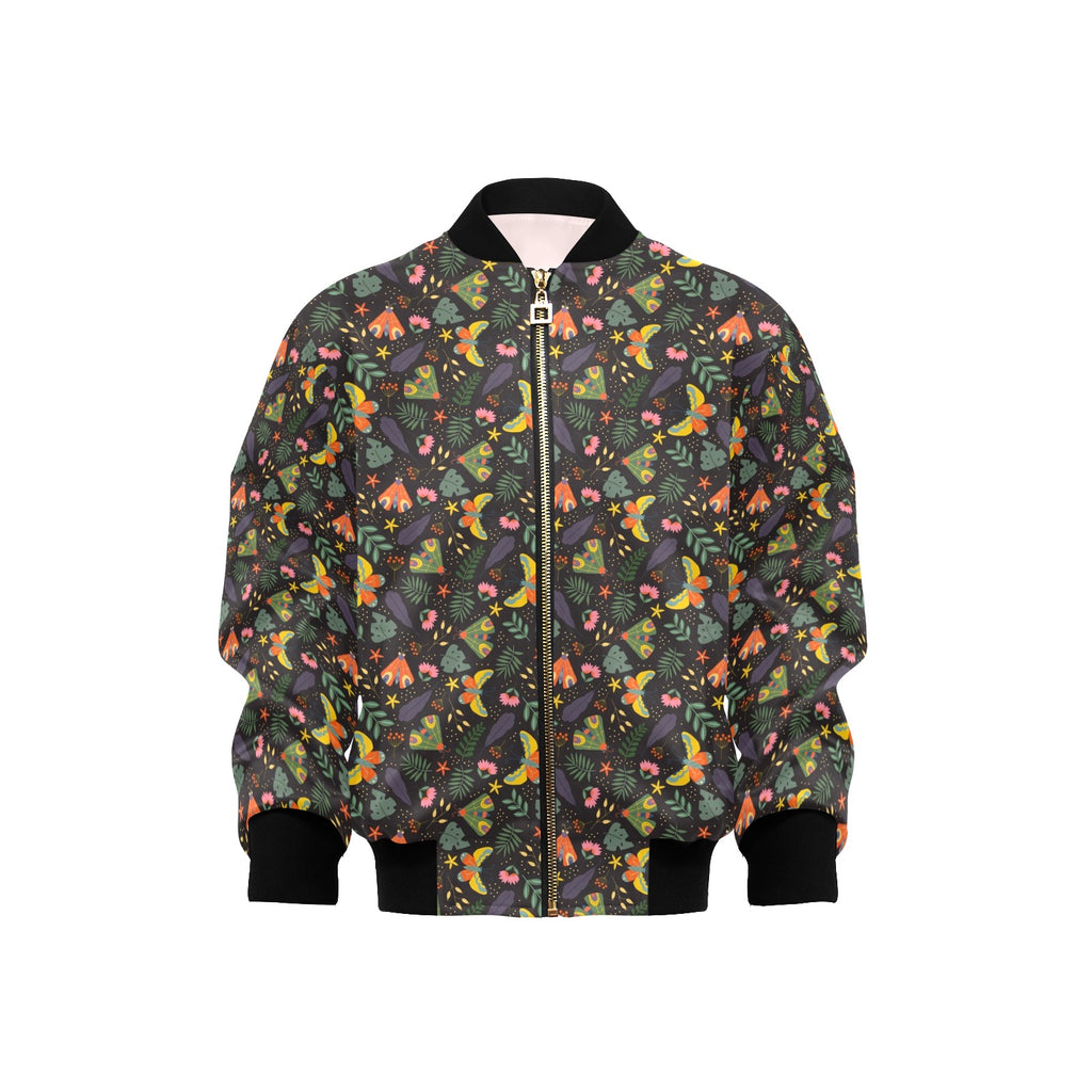 Dark Butterfly Kids Bomber Jacket XL Kids Bomber Jacket animal Printed Offshore