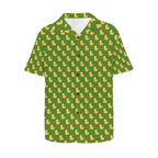 Rubber Ducks On Green Men's Hawaiian Shirt (New)
