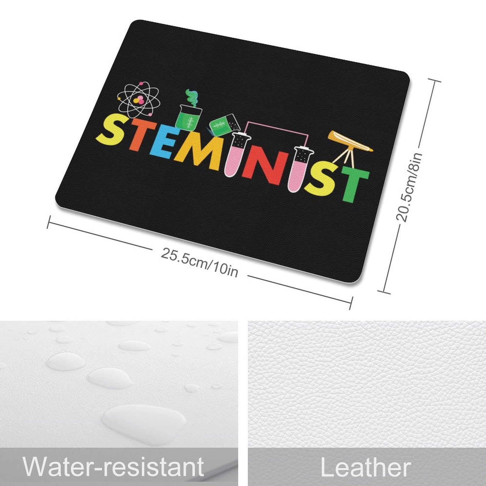 Steminist Leather Mouse Pad Leather Mouse Pad Printed Offshore Science