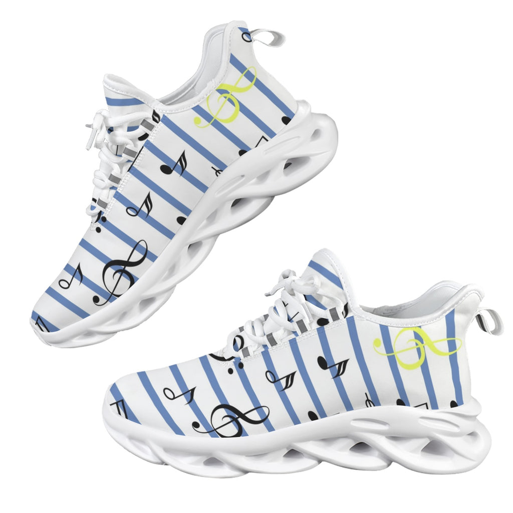 Music Stripes Women's Twisted Sole Sneakers