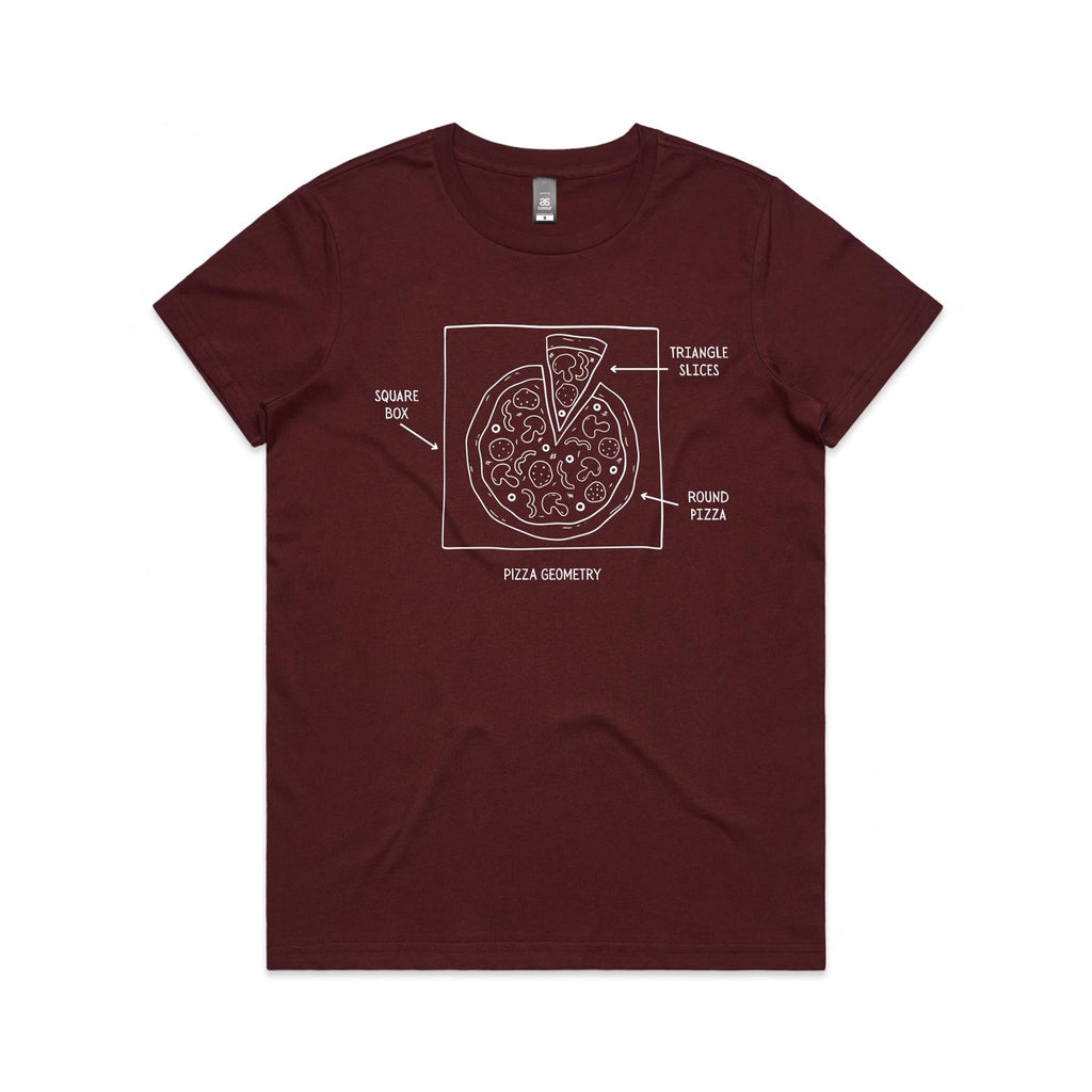 Pizza Geometry Women's AS Colour T-shirt